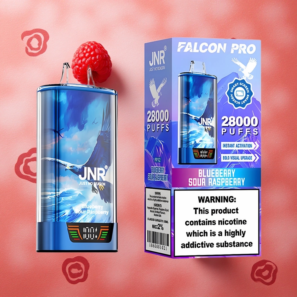 JNR Falcon Pro 28000 Mirtillo Lampone Acido 30ml Pre-Riempiuto 950mAh Italia wholesale