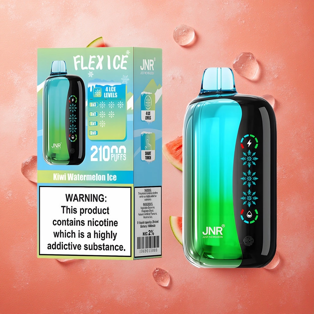 JNR Flex Ice 21000 Puffs Anguria Kiwi Ghiaccio Schermo Touch Italia wholesale