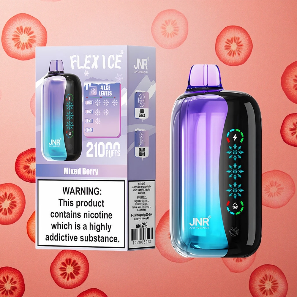 JNR Flex Ice 21000 Puffs Misto di Bacche Schermo Touch Italia wholesale