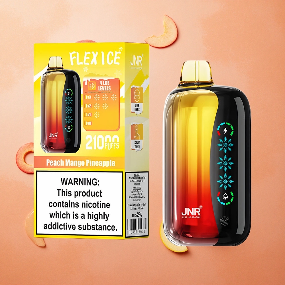 JNR Flex Ice 21000 Puffs Pesca Mango Ananas Schermo Touch Italia wholesale