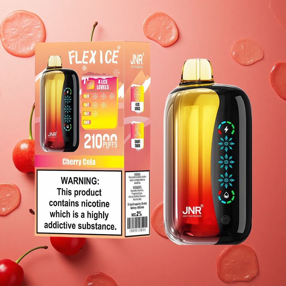 JNR Flex Ice 21000 Puffs Schermo Tattile Elica Cola Ciliegia Italia wholesale