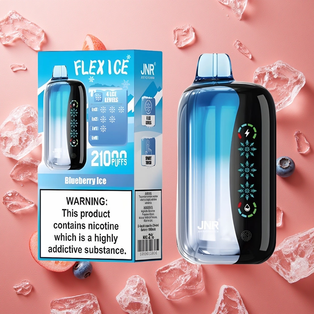 JNR Flex Ice 21000 Puffs Schermo Touch Mirtillo Ghiaccio Italia wholesale