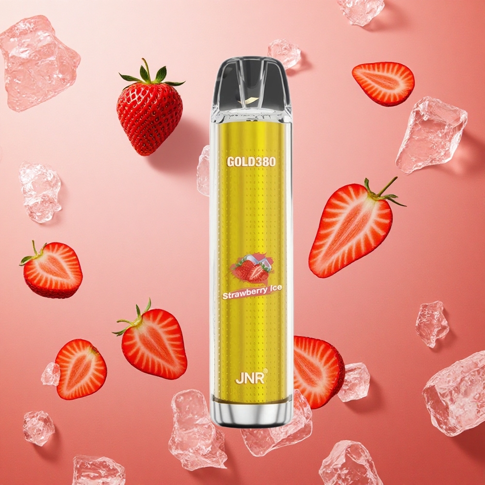 JNR Gold380 6000 Puffs Fragola Ghiaccio 13ml Capacità e-Liquid 1.0ohm Mesh Coil Italia wholesale