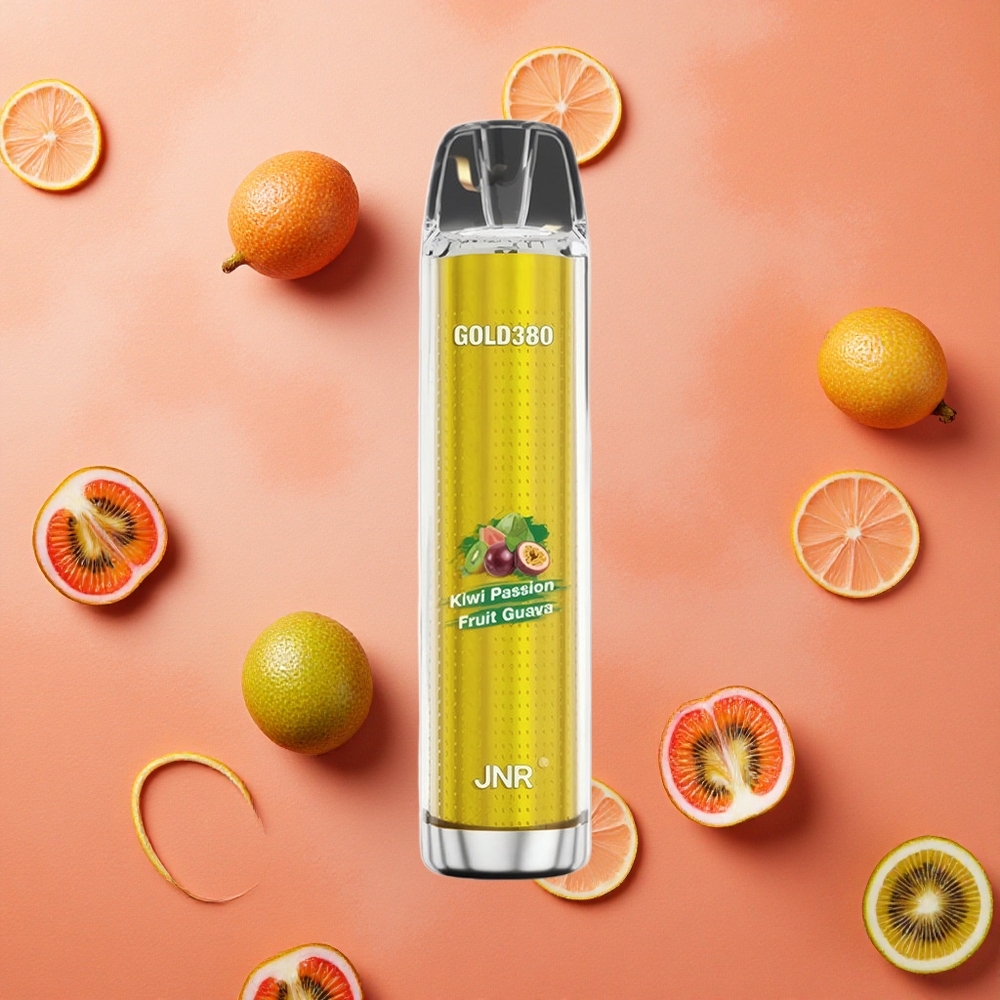 JNR Gold380 6000 Puffs Kiwi Frutto della Passione Guava 13ml Capacità e-Liquid 1.0ohm Mesh Coil Italia wholesale
