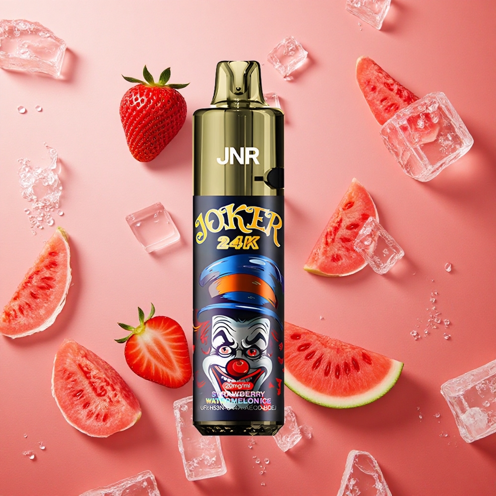 JNR Joker 24K Puffs 24000 Puffs Pod Ricaricabile da 10ml Fragola Anguria Ghiacciata Italia wholesale