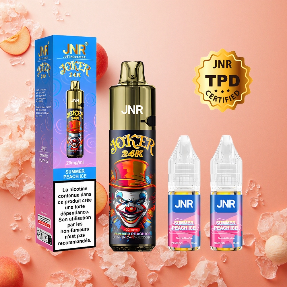 JNR Joker 24K Puffs 24000 boccate Pesca Estiva Ghiacciata 2% nicotina Pod Ricaricabile 10ml Italia wholesale