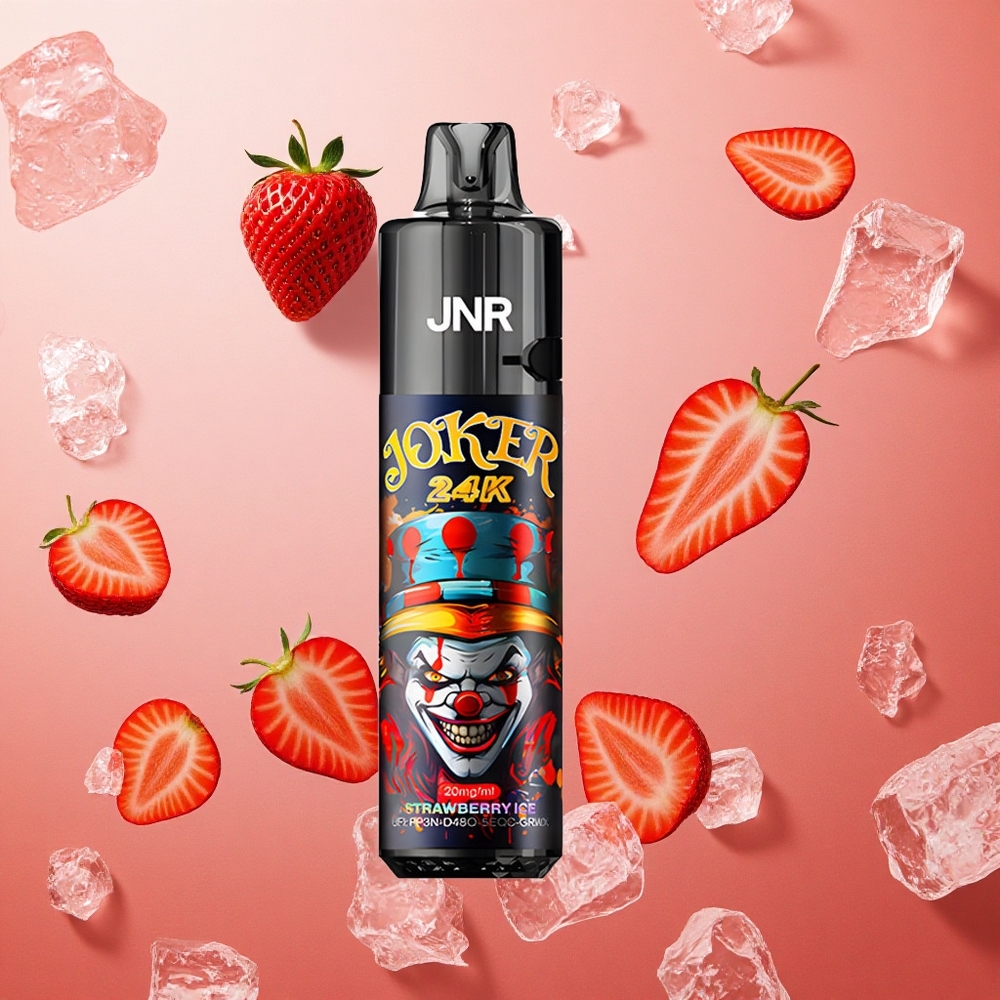 JNR Joker 24K Puffs Pod Ricaricabile 10ml 800mAh Fragola Ghiaccio Italia wholesale
