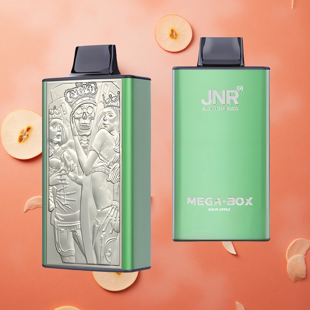 JNR Mega Box 25000 Puffs Capacità 30ml Mela Acida Italia wholesale
