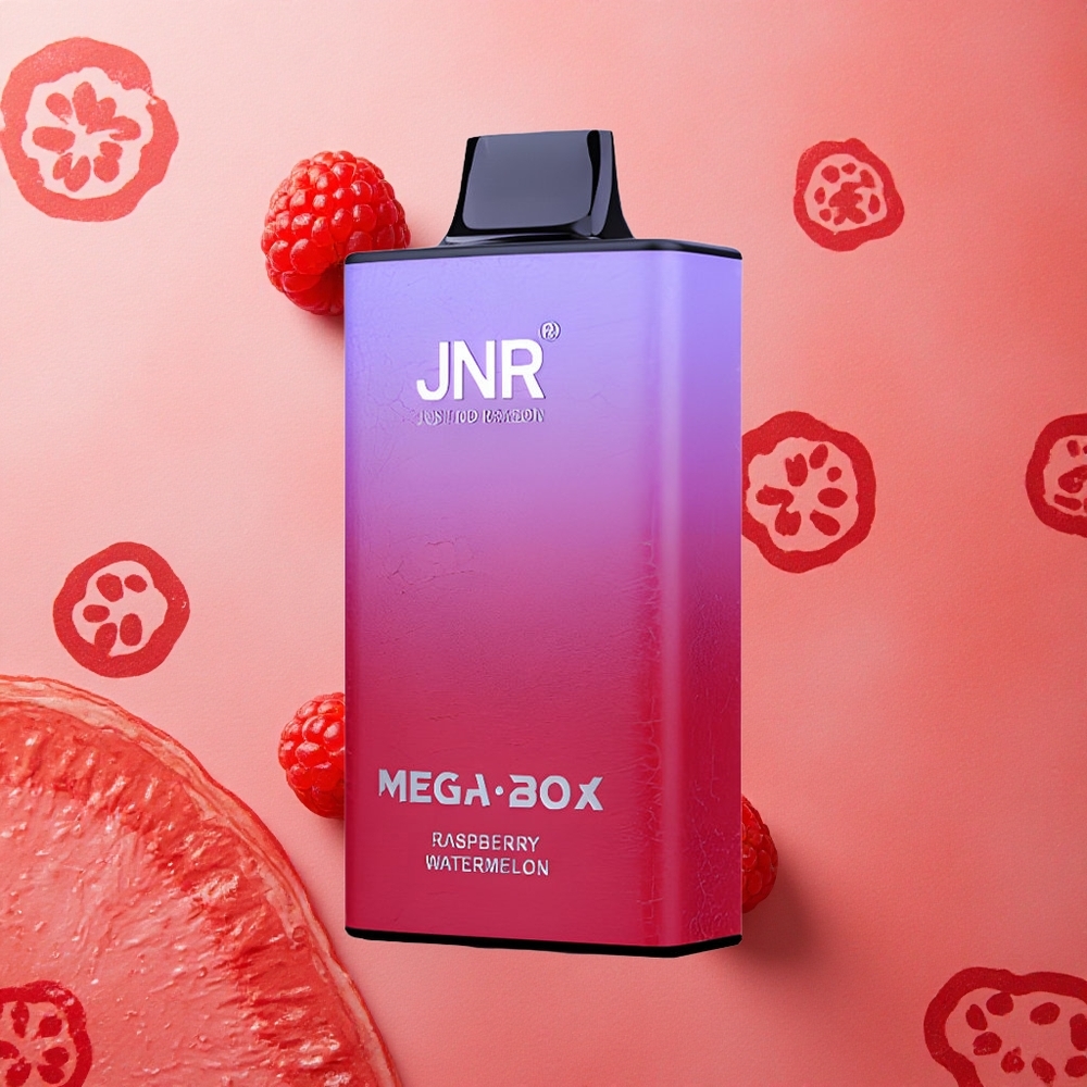 JNR Mega Box 25000 Puffs Capacità E-liquid 30ml Lampone Anguria Italia wholesale