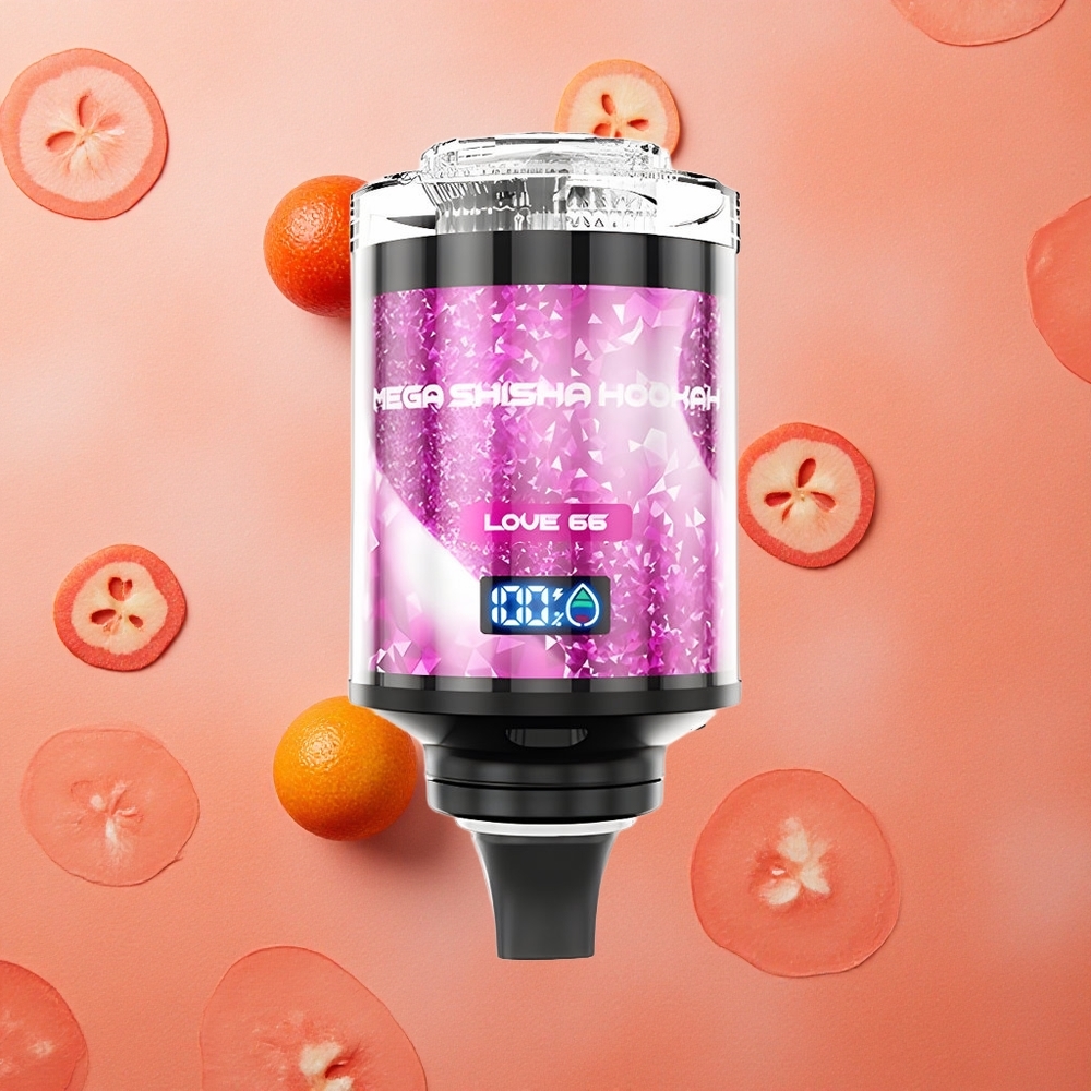 JNR Mega Shisha Hookah 100K Desktop Compatibilità Amore 66 con 100000 boccate e 60ml capacità e-Liquid Italia wholesale