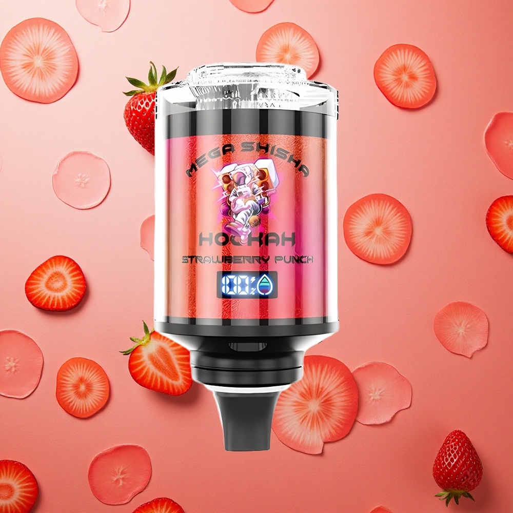 JNR Mega Shisha Hookah 100K Fragola Punch 2200mAh Batteria Ricaricabile 60ml Capacità Italia wholesale