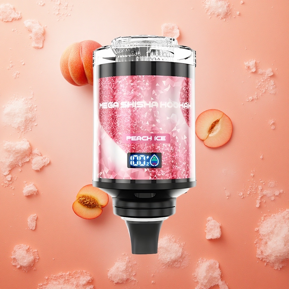 JNR Mega Shisha Hookah 100K Pesche Ghiaccio 2200mAh Ricaricabile 60ml Capacità Italia wholesale