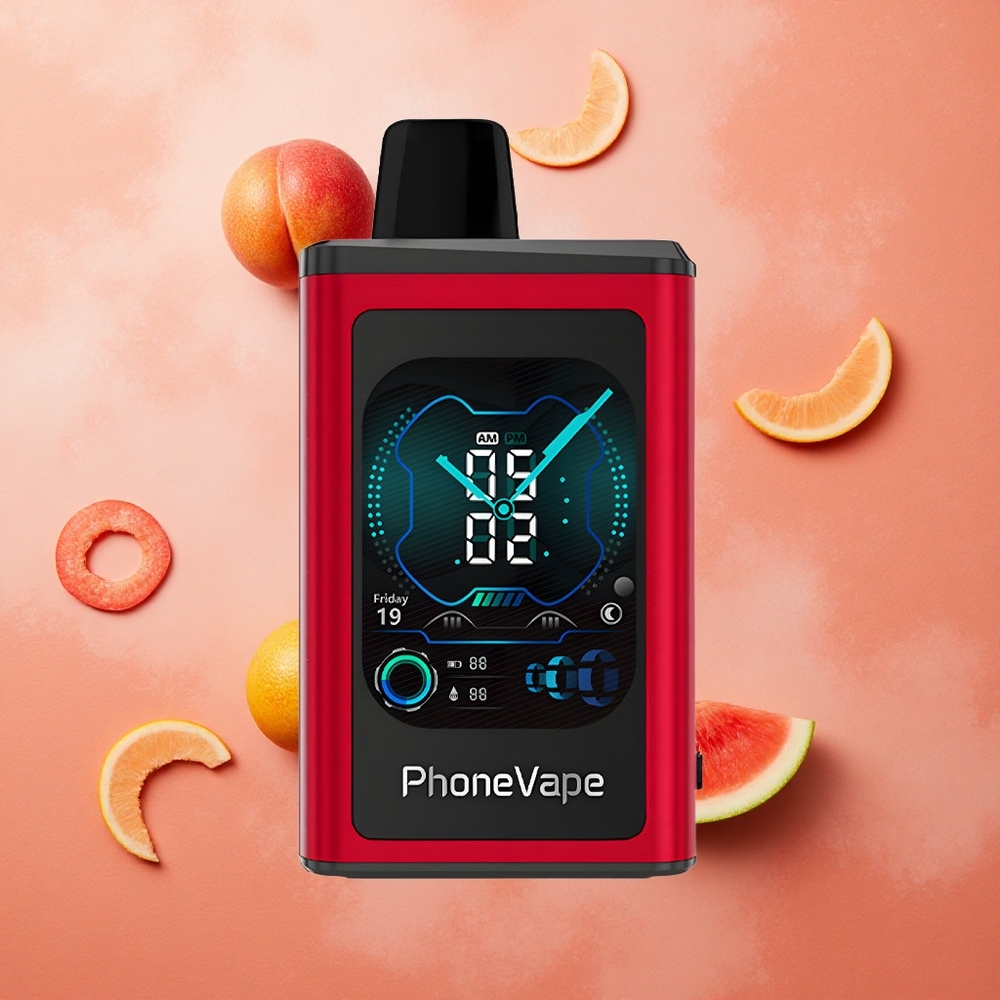 JNR Phone Vape 30000 Puffs Pesca Mango Anguria Batteria Ricaricabile 850mAh Schermo Completo Italia wholesale