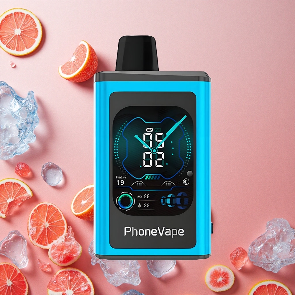 JNR Phone Vape 30000 boccate Ghiaccio Lampone Blu Batteria Ricaricabile 850mAh Schermo Completo Italia wholesale