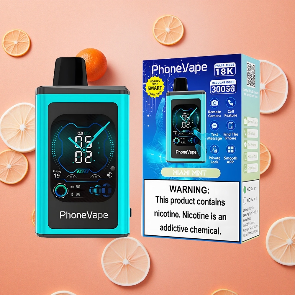 JNR Phone Vape 30000 boccate Menta Miami Batteria Ricaricabile 850mAh Modalità Turbo Italia wholesale
