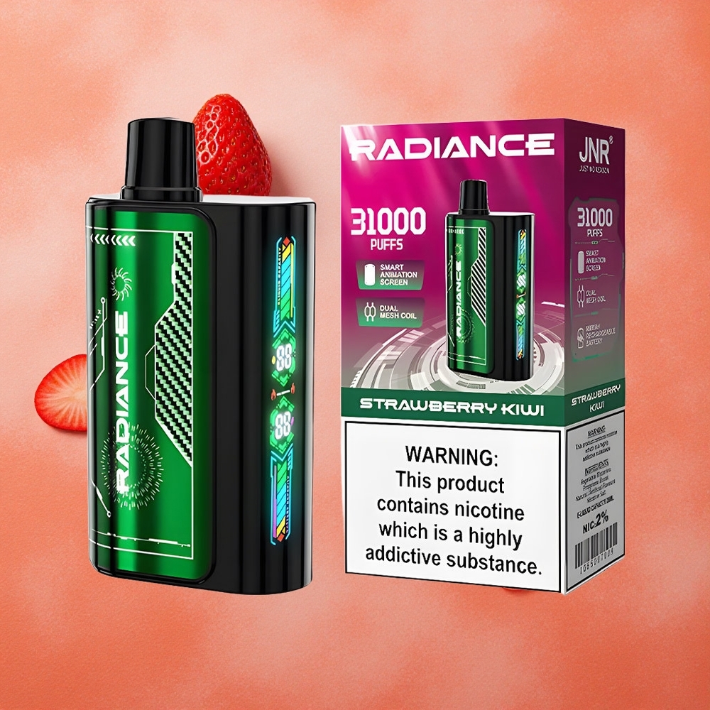 JNR Radiance 31000 Puffs Fragola Kiwi Schermo Animazione Intelligente Italia wholesale