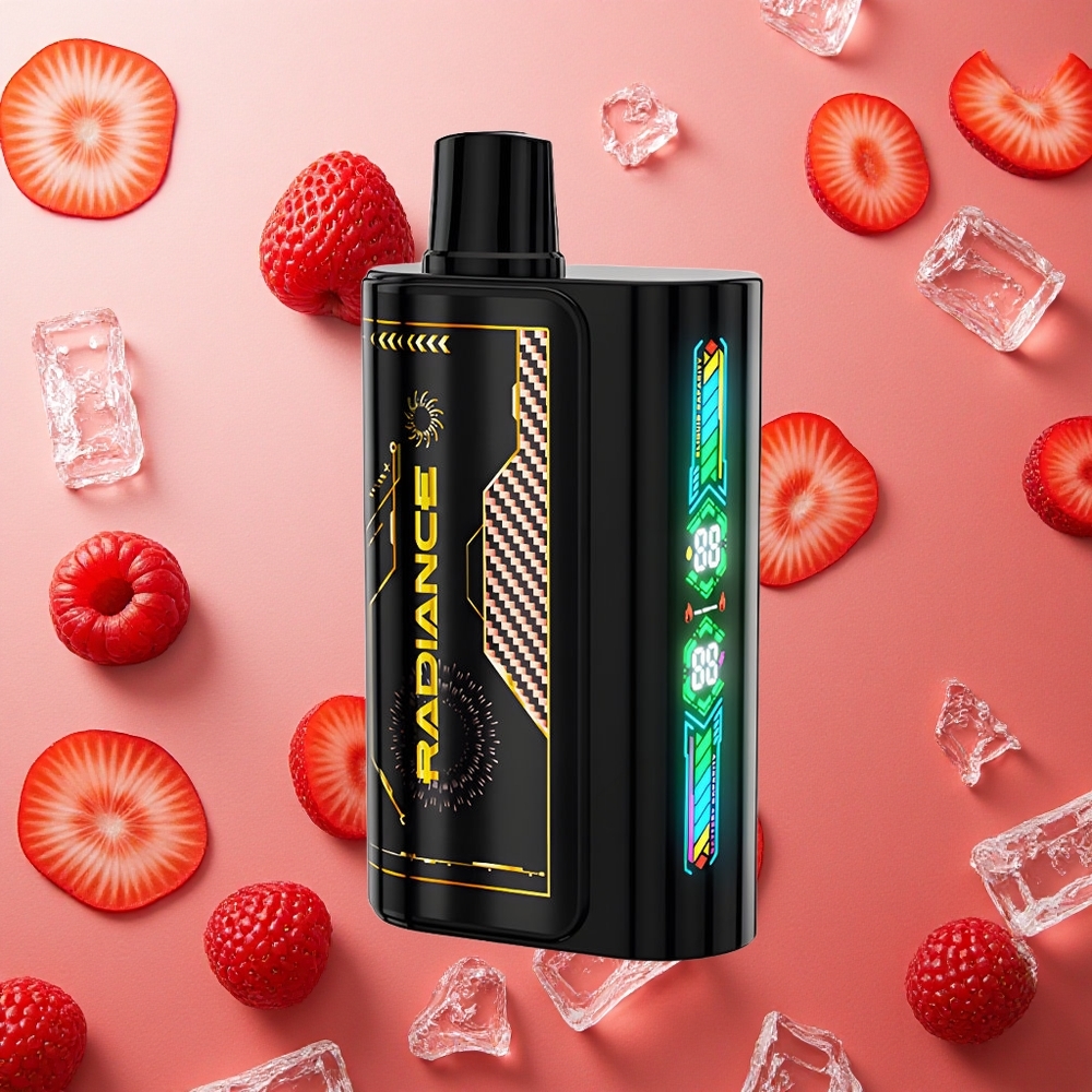 JNR Radiance 31000 Puffs Fragola Lampone Ciliegia Ghiaccio Schermo Animazione Intelligente Italia wholesale