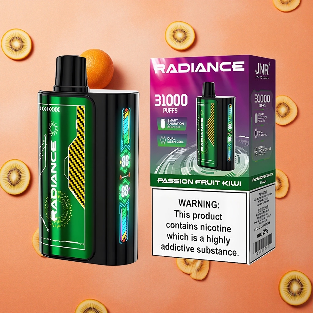 JNR Radiance 31000 Puffs Frutto della Passione Kiwi Schermo Animazione Intelligente Italia wholesale