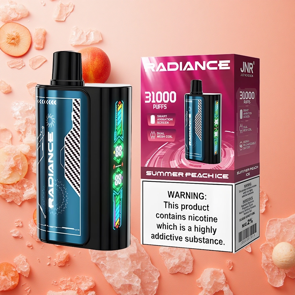 JNR Radiance 31000 Puffs Schermo Animazione Intelligente Pesca Estiva Ghiacciata Italia wholesale