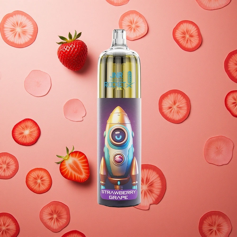 JNR Rocket-X 12400 Puffs Fragola Uva Batteria 850mAh Tipo-C Ricarica Rapida Italia wholesale