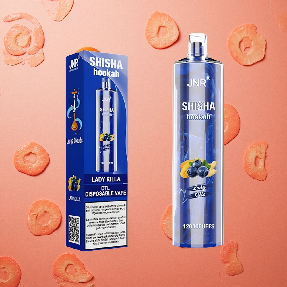 JNR Shisha Hookah 12000 Puffs 24ml 0.6 Ohm Lady Killa Italia wholesale