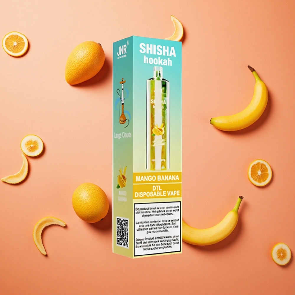 JNR Shisha Hookah 12000 Puffs Capacità Batteria 750mAh Mango Banana Italia wholesale