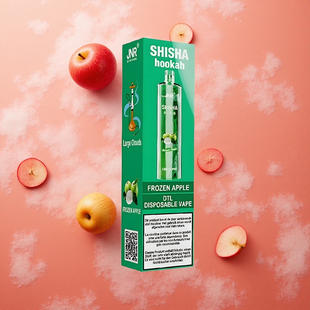 JNR Shisha Hookah 12000 Puffs Mela Ghiacciata 24ml 750mAh Italia wholesale