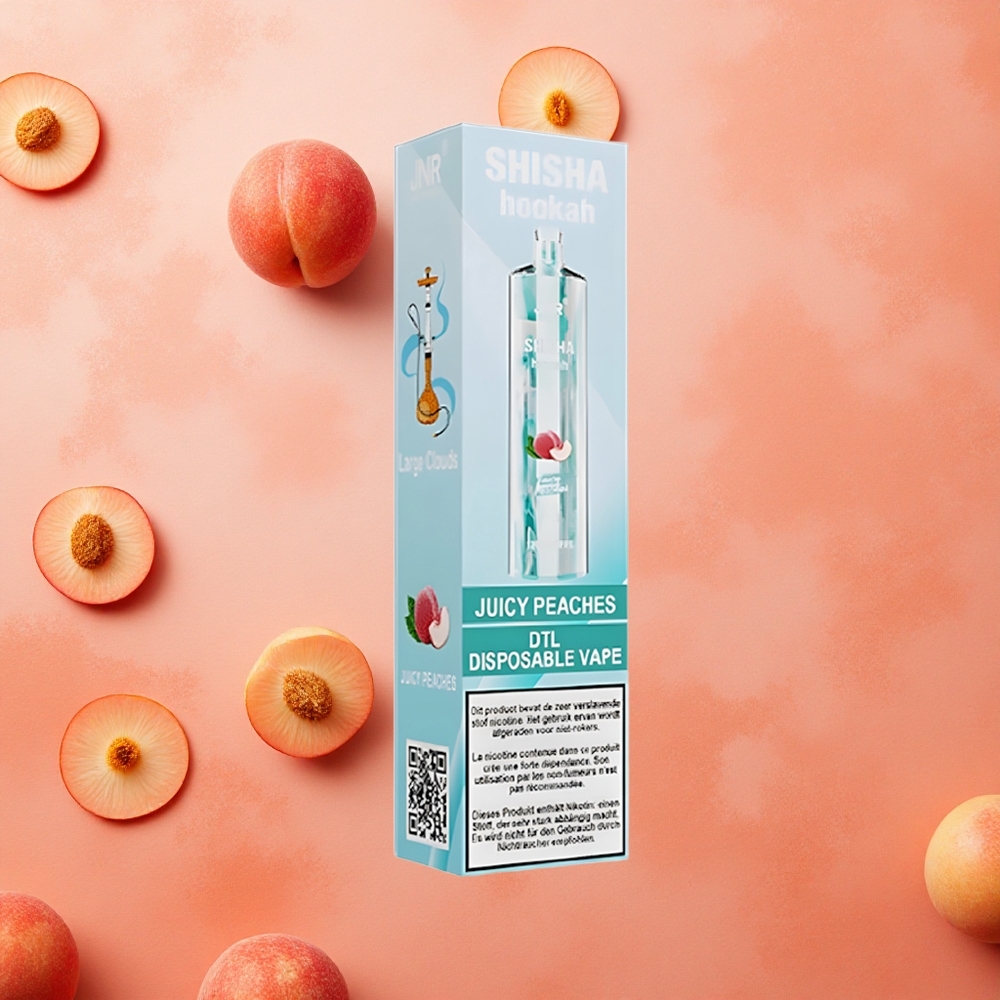 JNR Shisha Hookah 12000 Puffs Pesche Succose 24ml Italia wholesale