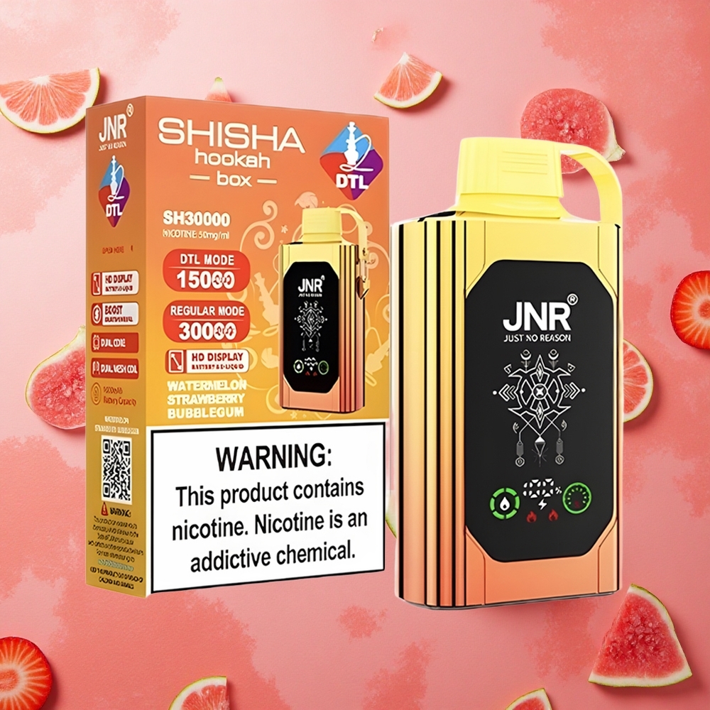 JNR Shisha Hookah Box 20500 Puffs Display HD Doppia Bobina Anguria Fragola Bubblegum Italia wholesale