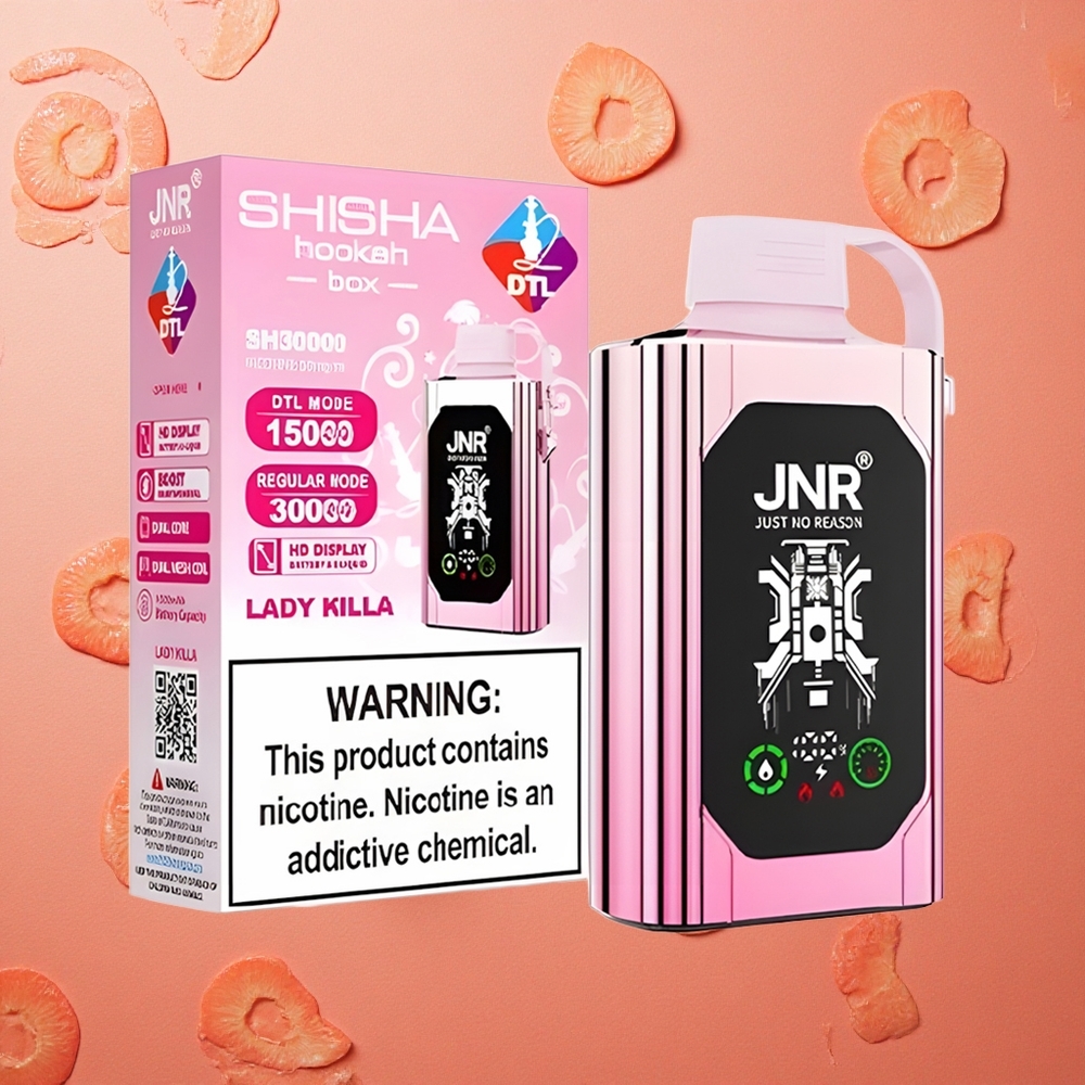 JNR Shisha Hookah Box 20500 Puffs Display HD Lady Killa Italia wholesale
