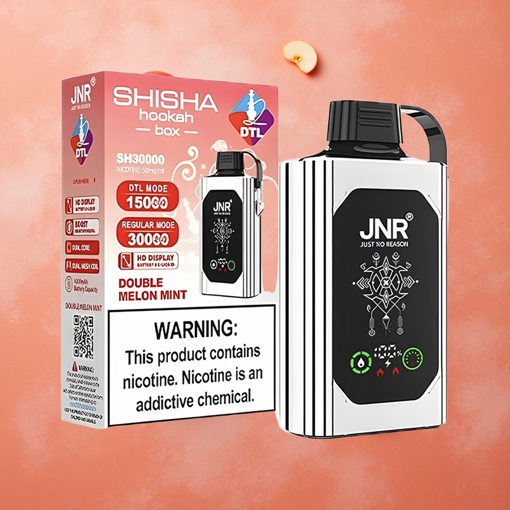 JNR Shisha Hookah Box 20500 Puffs Doppia Mela Display HD 25ml Italia wholesale