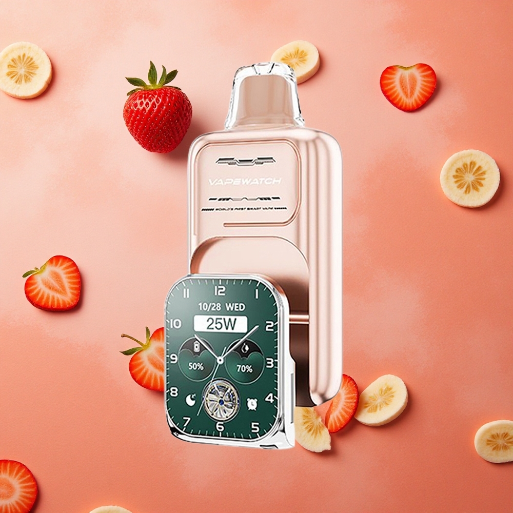 JNR Vape Watch 30000 Puffs 19mL Fragola Banana Dual Mesh Coil Italia wholesale