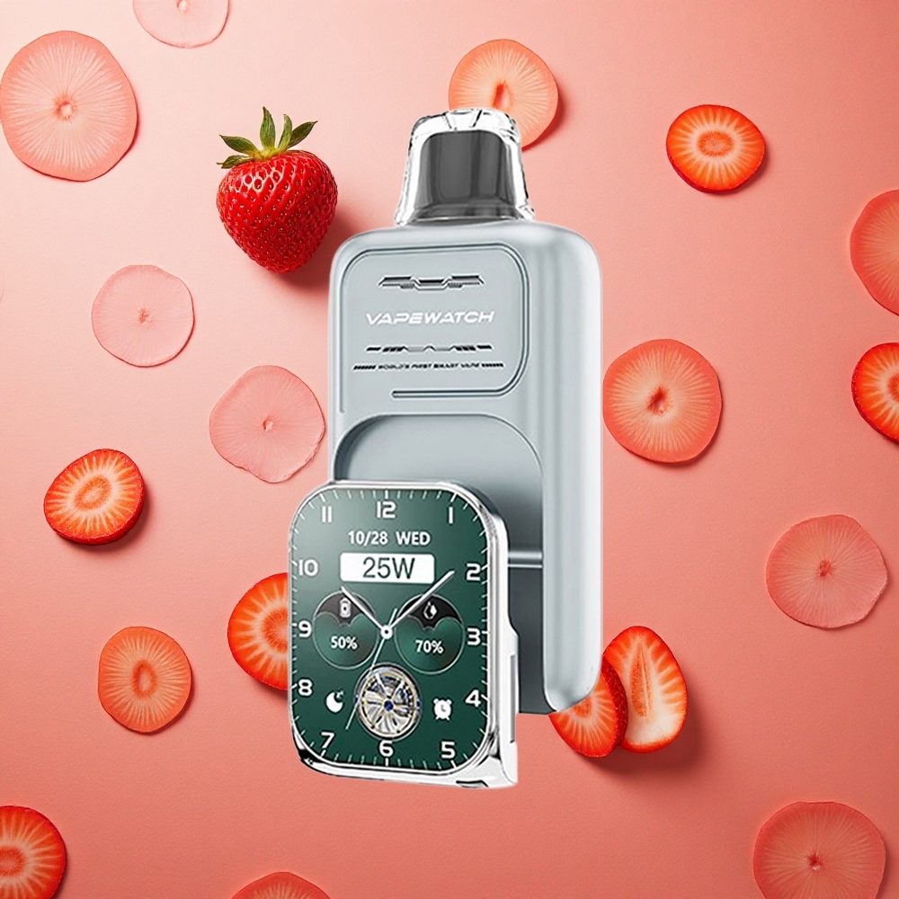 JNR Vape Watch 30000 Puffs 19mL Fragola Ghiaccio Dual Mesh Coil Italia wholesale