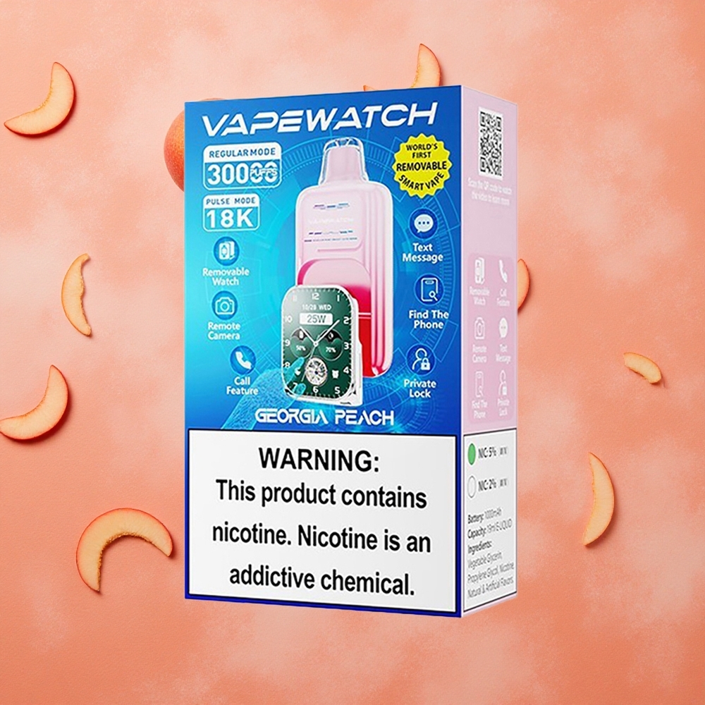 JNR Vape Watch 30000 Puffs Pesca Georgia 30.000 tirate 19mL e-liquid Italia wholesale