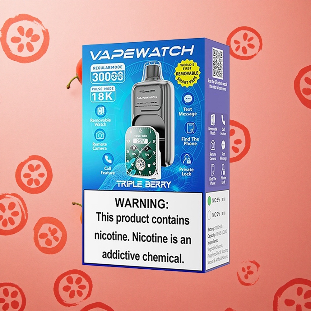JNR Vape Watch 30000 Puffs Tripla Bacca 1000mAh 19mL Italia wholesale