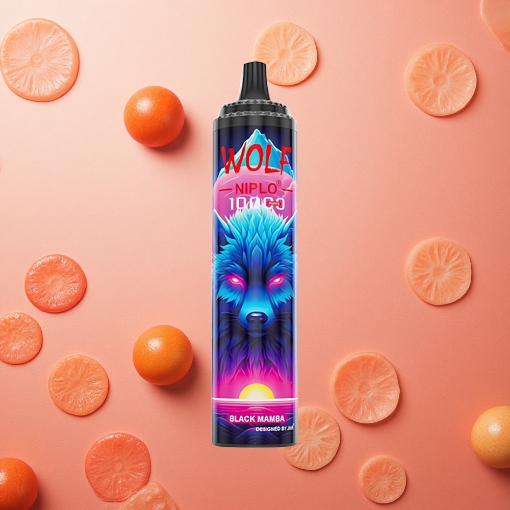 JNR Wolf Niplo 10000 Puffs 20ml Capacità Mamba Nero Italia wholesale