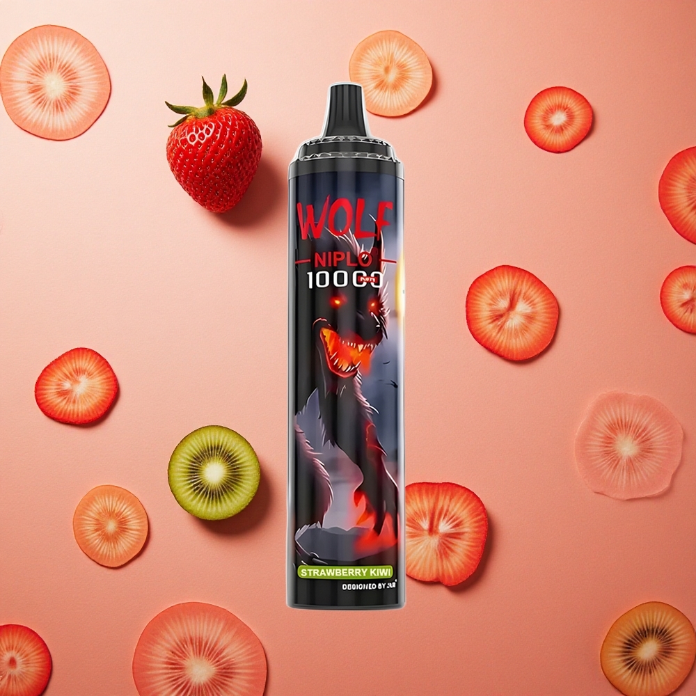 JNR Wolf Niplo 10000 Puffs 20ml Fragola Kiwi 1.0 Ohm Italia wholesale