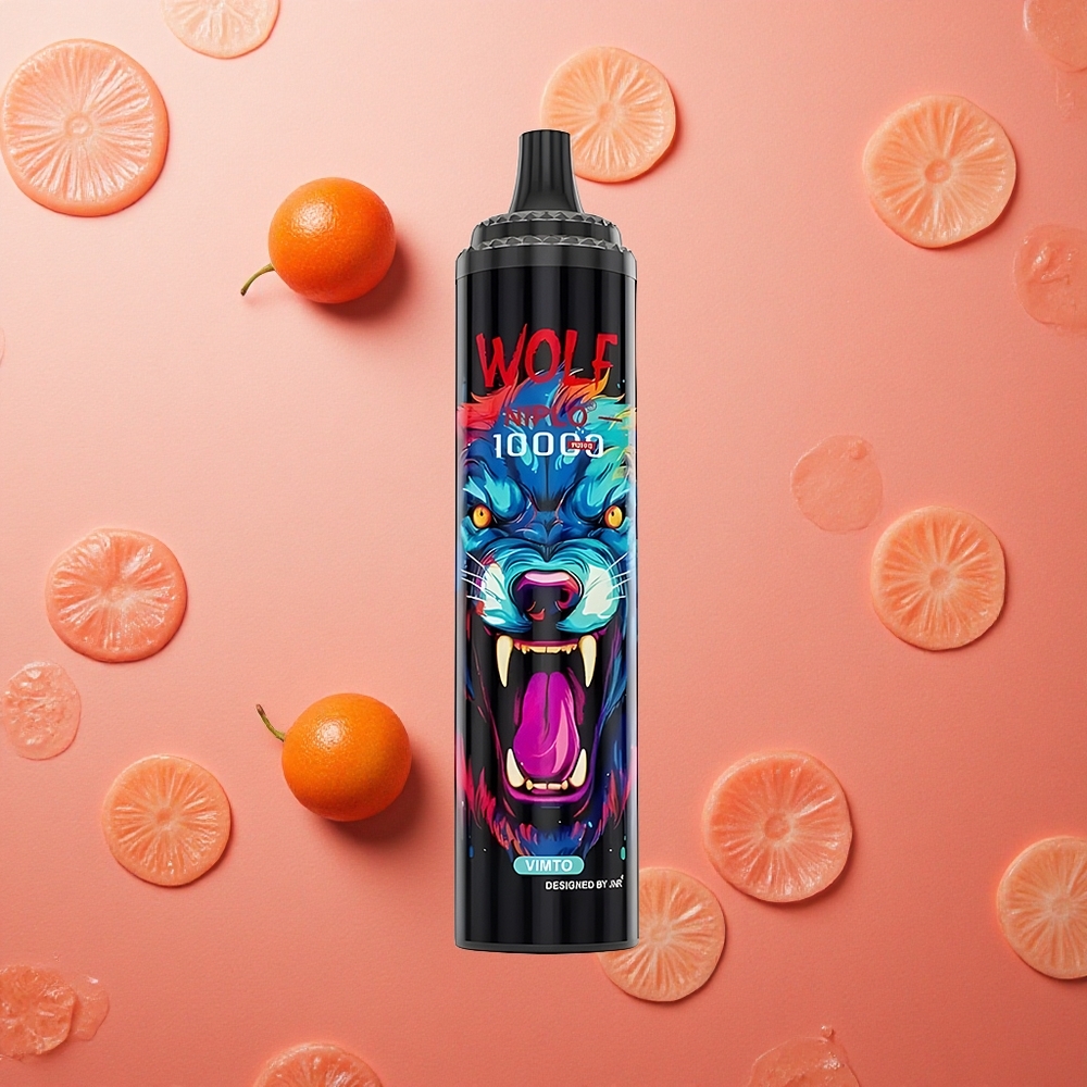 JNR Wolf Niplo 10000 Puffs Boba Mesh 1.0 Ohm Ricarica Rapida Type-C Vimto Italia wholesale