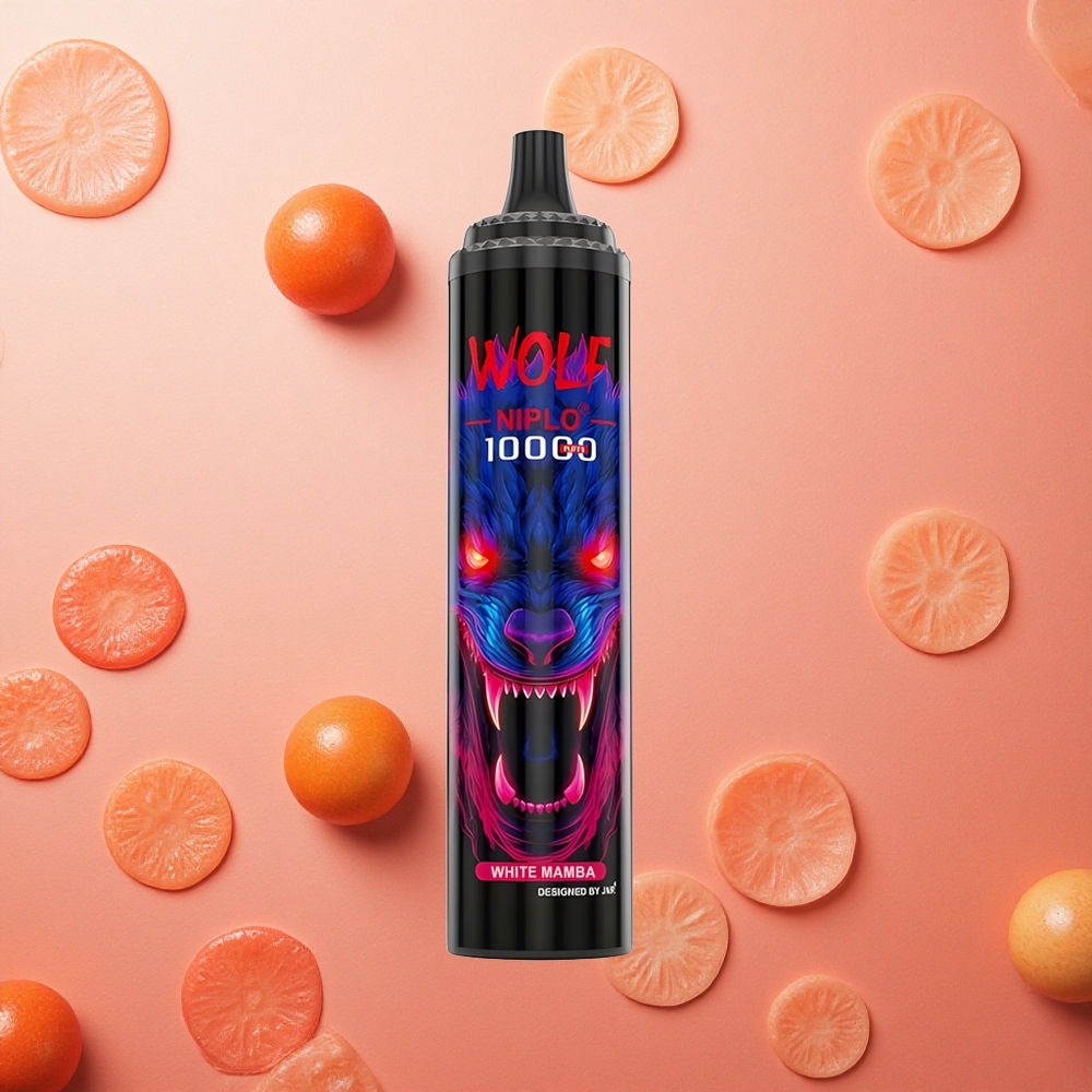 JNR Wolf Niplo 10000 Puffs Mamba Bianca 1.0 Ohm Mesh 20ml E-liquid Italia wholesale
