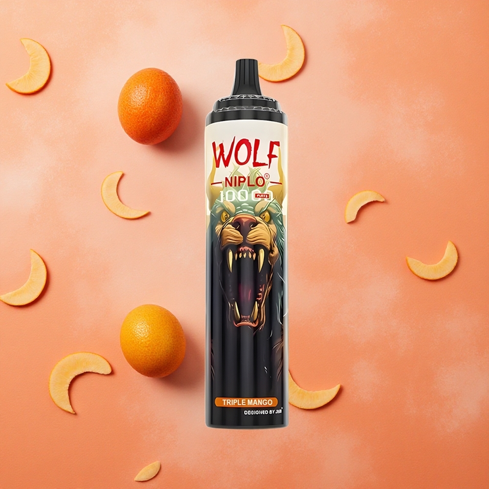 JNR Wolf Niplo 10000 Puffs Mesh 1.0 Ohm Triple Mango Italia wholesale