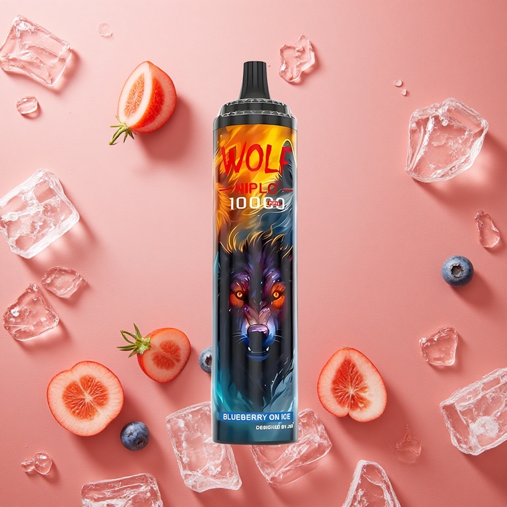 JNR Wolf Niplo 10000 Puffs Mesh Coil 1.0 Ohm Blu Mirtillo Ghiacciato Italia wholesale