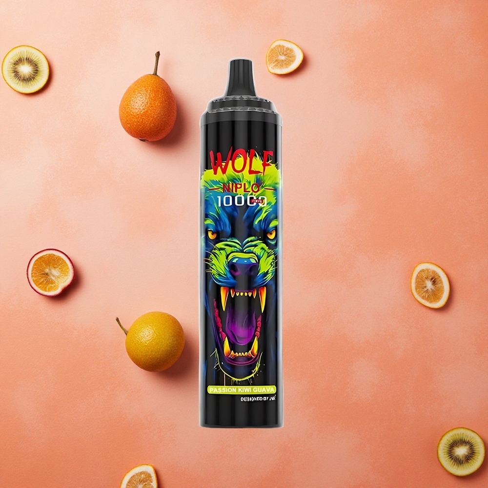 JNR Wolf Niplo 10000 Puffs Mesh Coil 1.0 Ohm Passione Kiwi Guava Italia wholesale