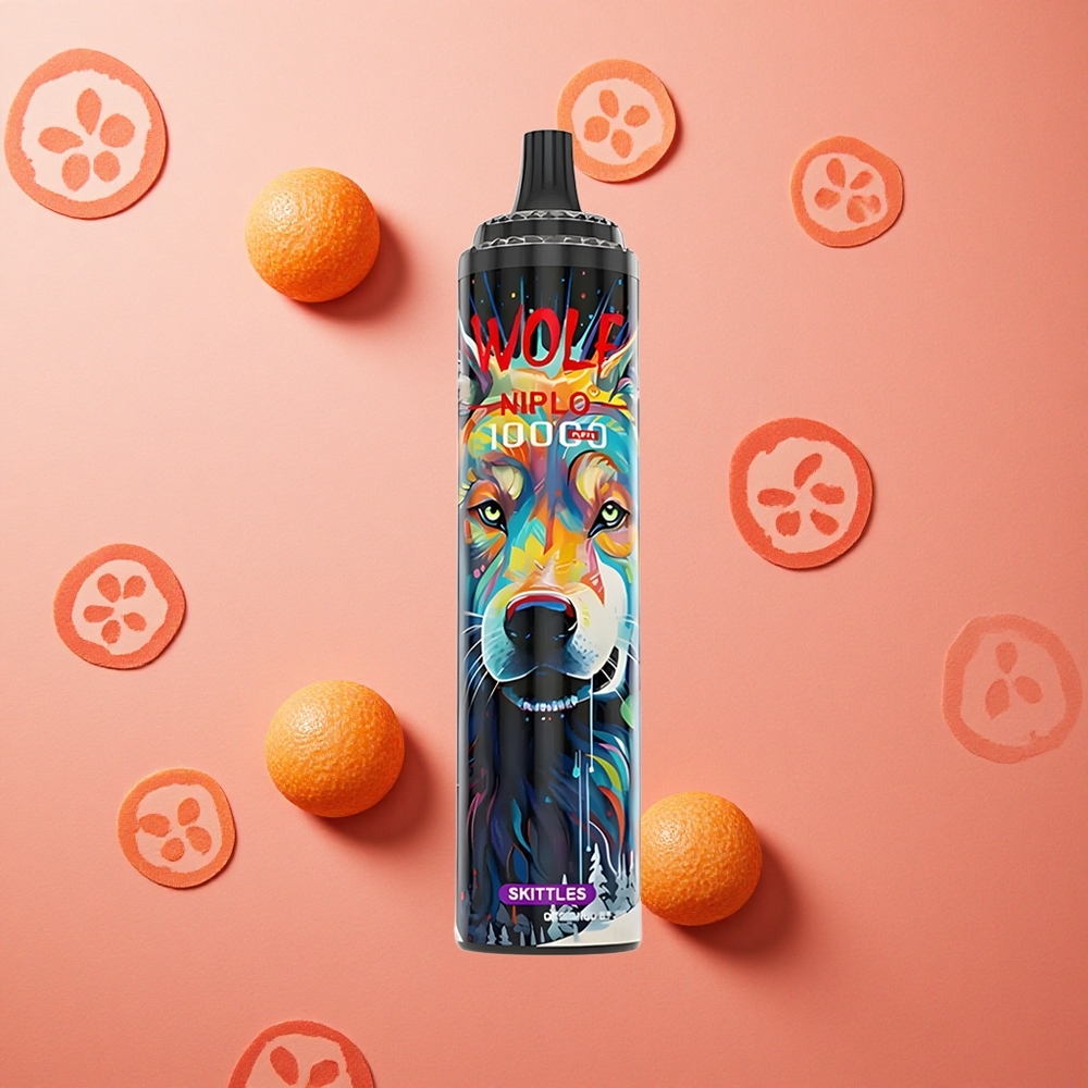 JNR Wolf Niplo 10000 Puffs Mesh Coil 1.0 Ohm Skittles Italia wholesale