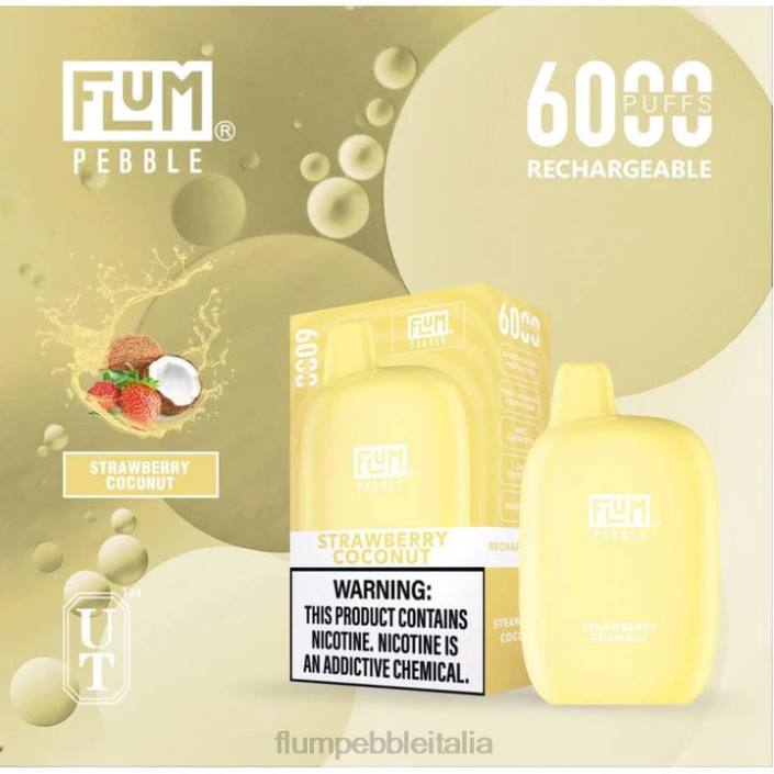 Flum Pebble Milano | FLUM PEBBLES 6000 sbuffi cocco alla fragola 8FP072