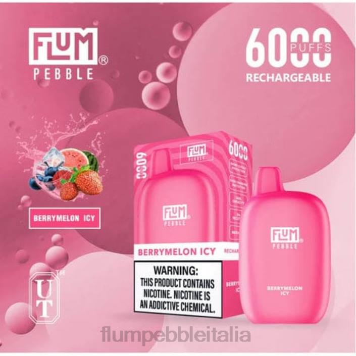Flum Pebble Vape Flavors | FLUM PEBBLES 6000 sbuffi melone ghiacciato 8FP07