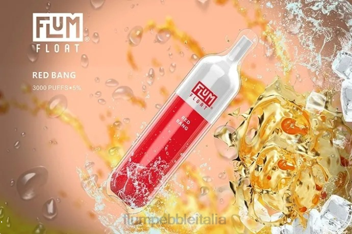Flum Pebble Vape Flavors | FLUM FLOAT 3000 sbuffi botto rosso 8FP067